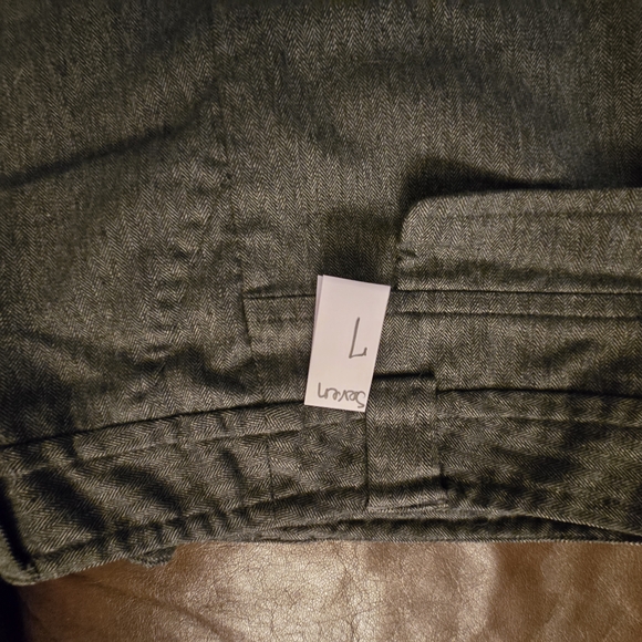 Womens Gray Herringbone Pants - Picture 7 of 7